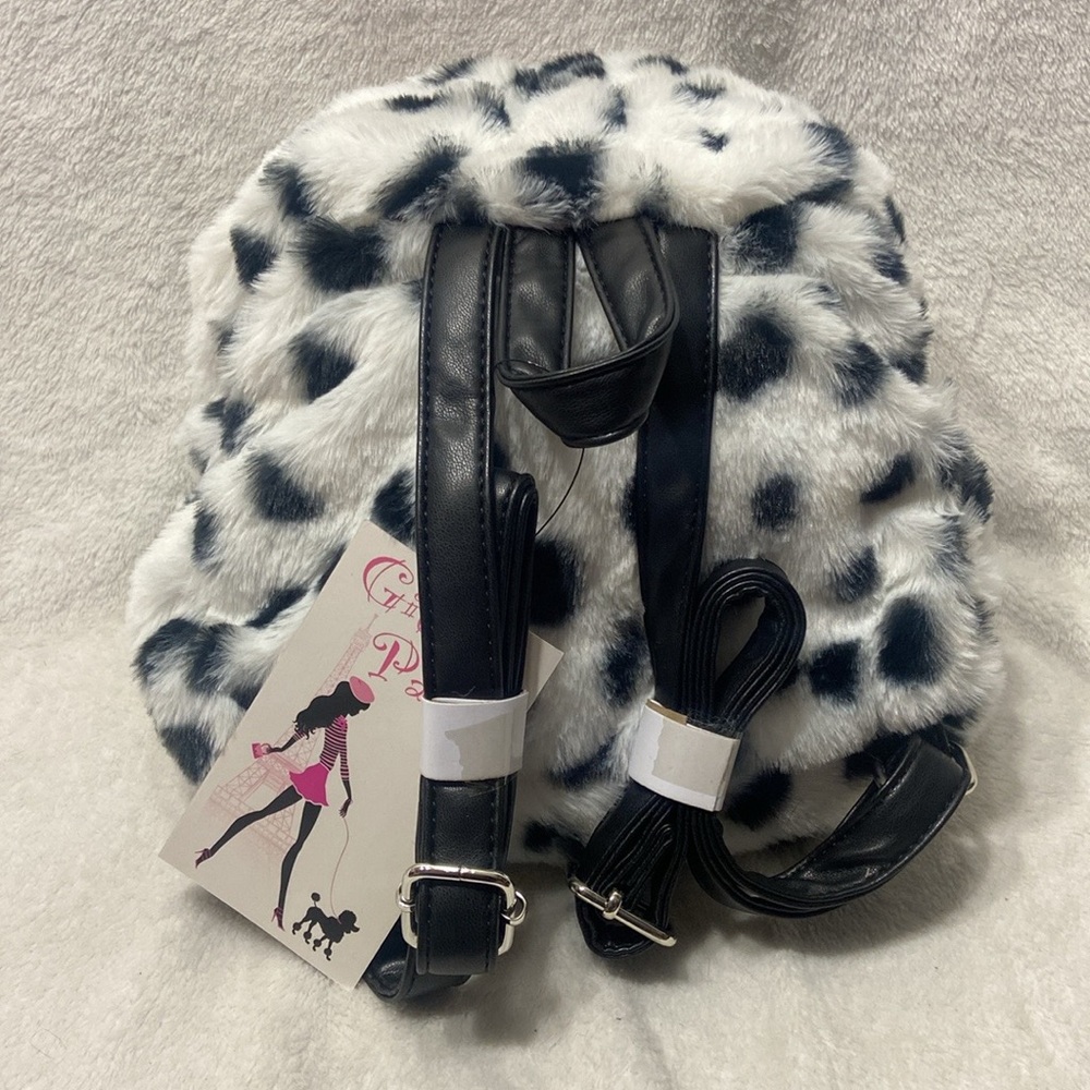 Gilda Paris Faux Fur mini backpack NWT - Picture 2 of 11
